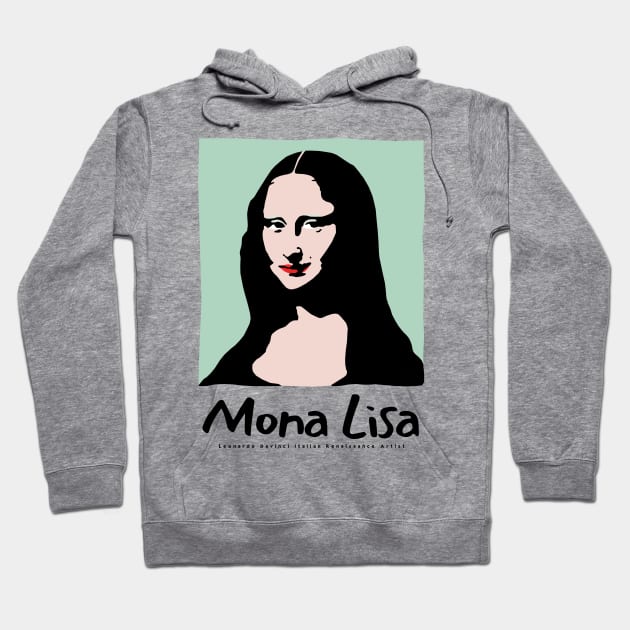 Retro Mona Lisa Hoodie by KewaleeTee